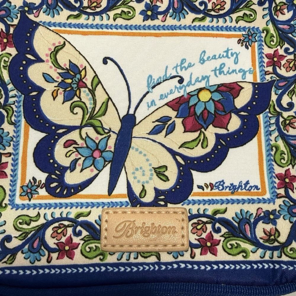 Brighton Butterfly Garden Travel Jewelry Case Two Way Zipper New With Tag - Picture 3 of 12